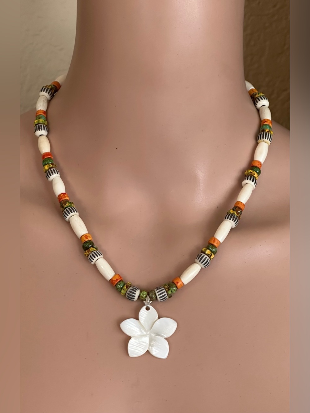 18-1/2 Colorful Mixed Bead Necklace NWOT